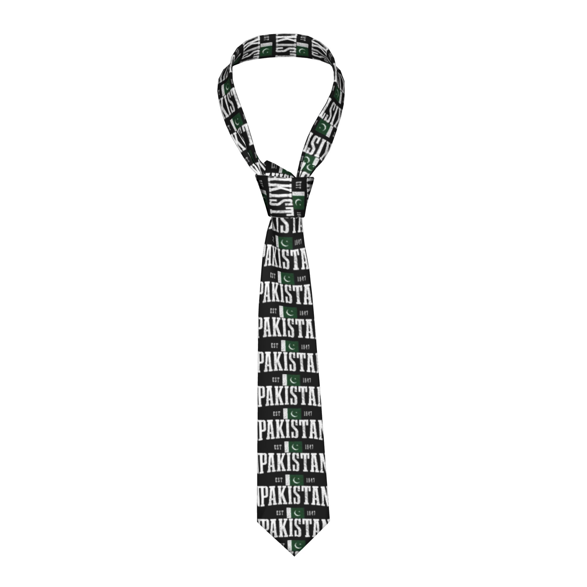 Men Accessories In Pakistan - Мужской галстук с флагом Пакистана: Галстук