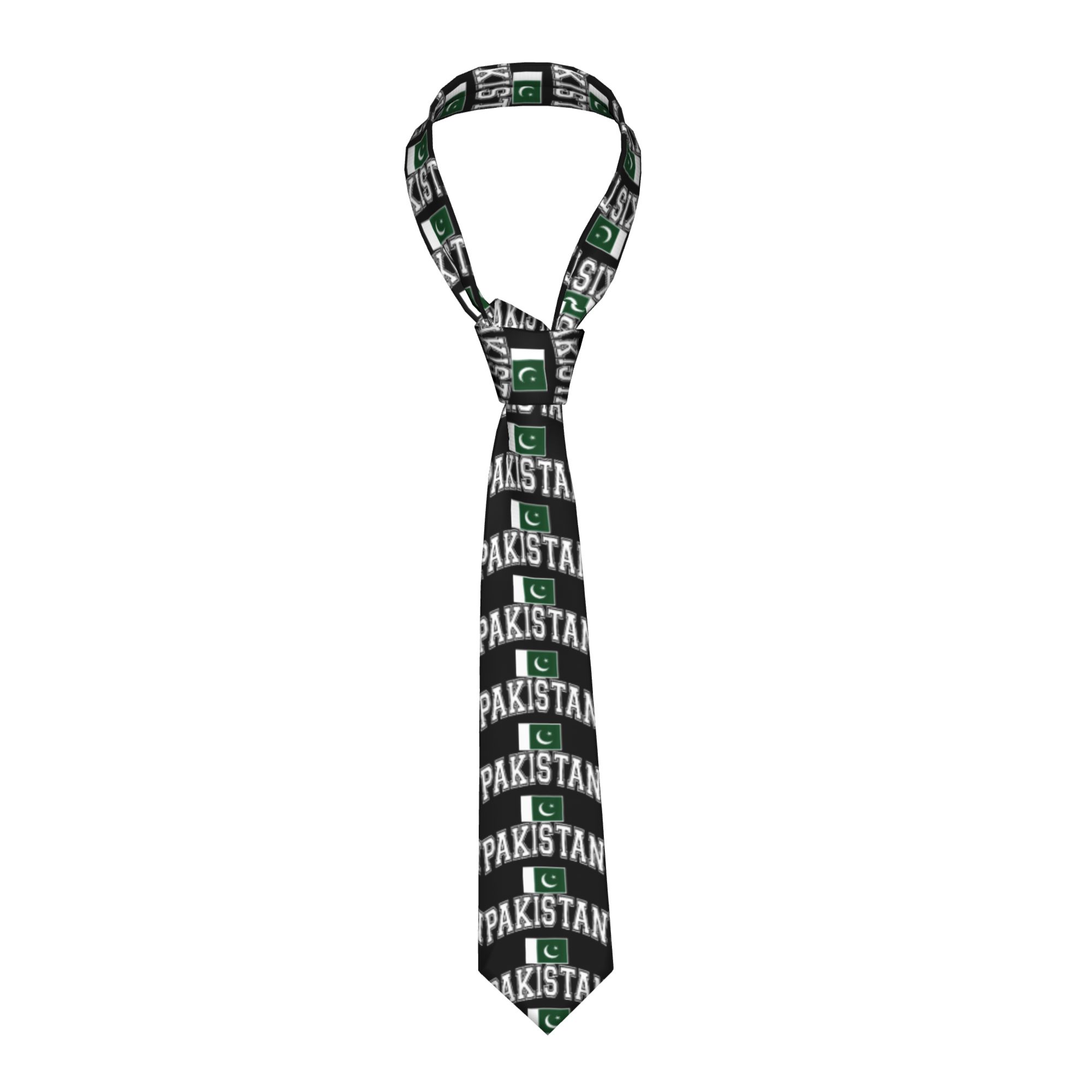 Men Accessories In Pakistan - Галстук с флагом Пакистана, мужской, повседневный,