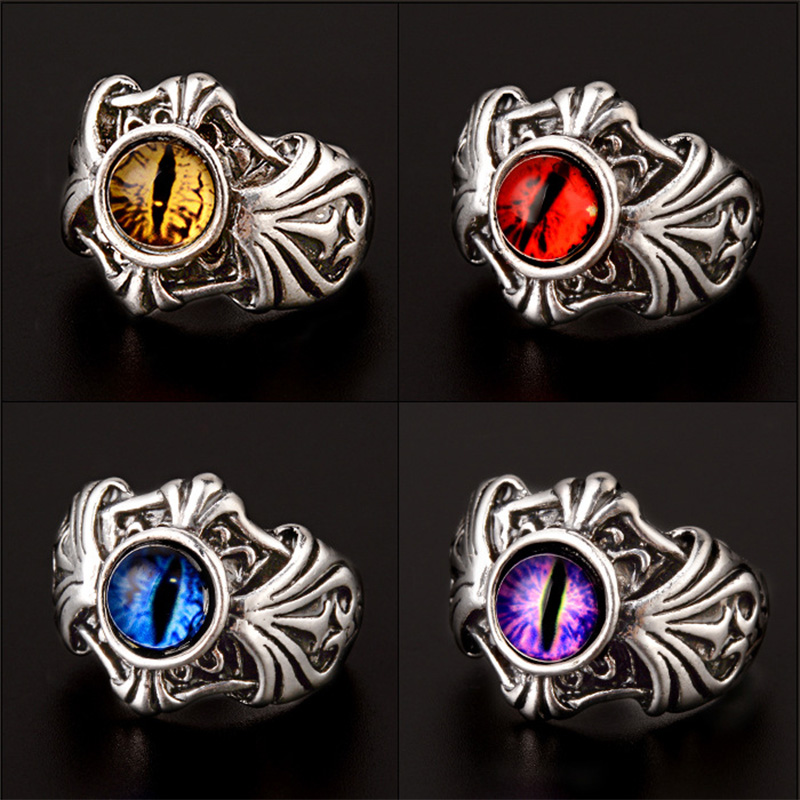 Men Accessories Evil Eye - Мужское кольцо «сглаза» в стиле ретро