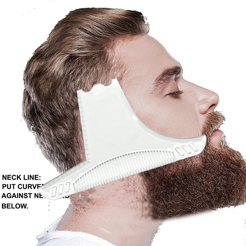 Men Accessories Rule - Разметочная линейка-шаблон для бороды, прозрачный трафарет