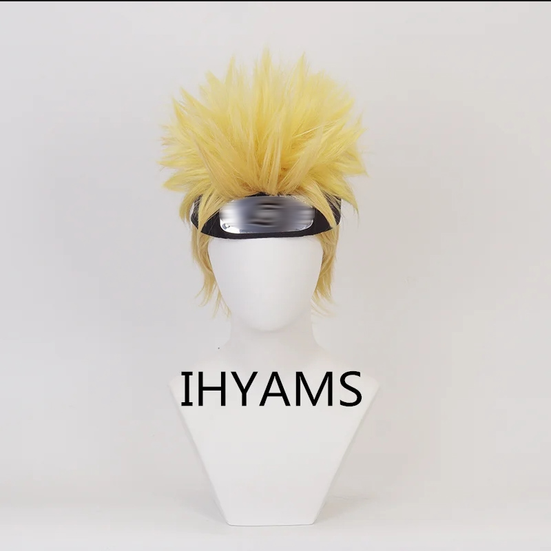 Узумаки Косплей Парики 30 см К – обзор и цена Men'S Yellow Accessories