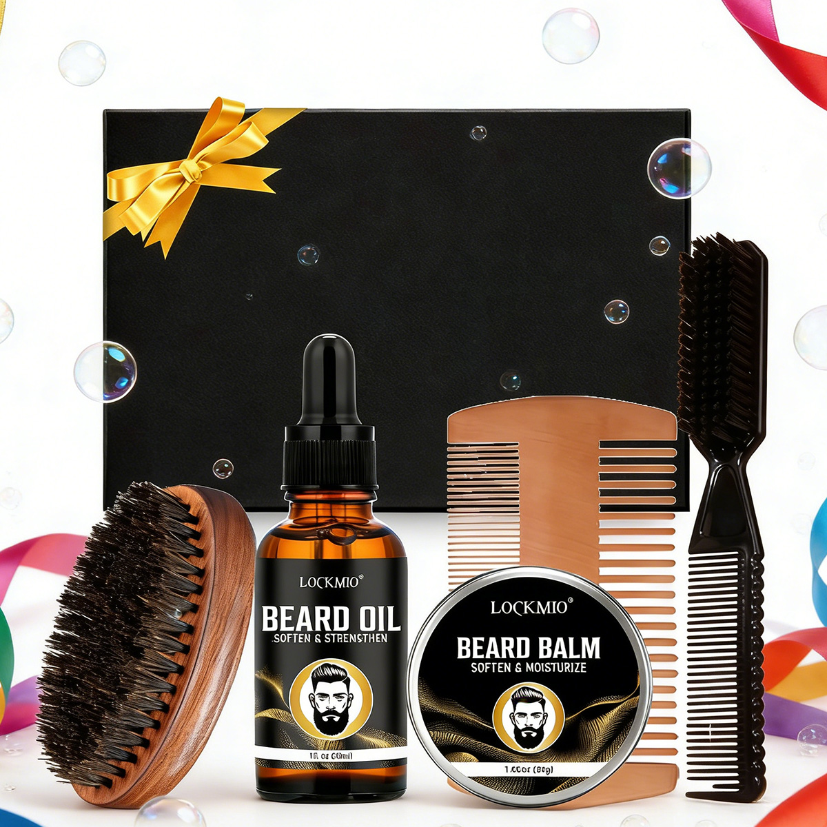 Набор для ухода за бородой LOC – обзор и цена Men Accessories Combo Set